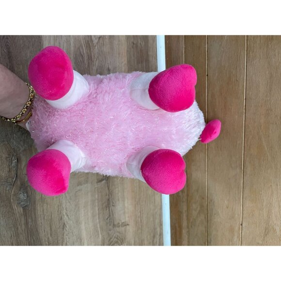 EUC Kellytoy Cuddly Pink Llama Plush Toy Holding Heart With XOXO Embroidery - Picture 6 of 8